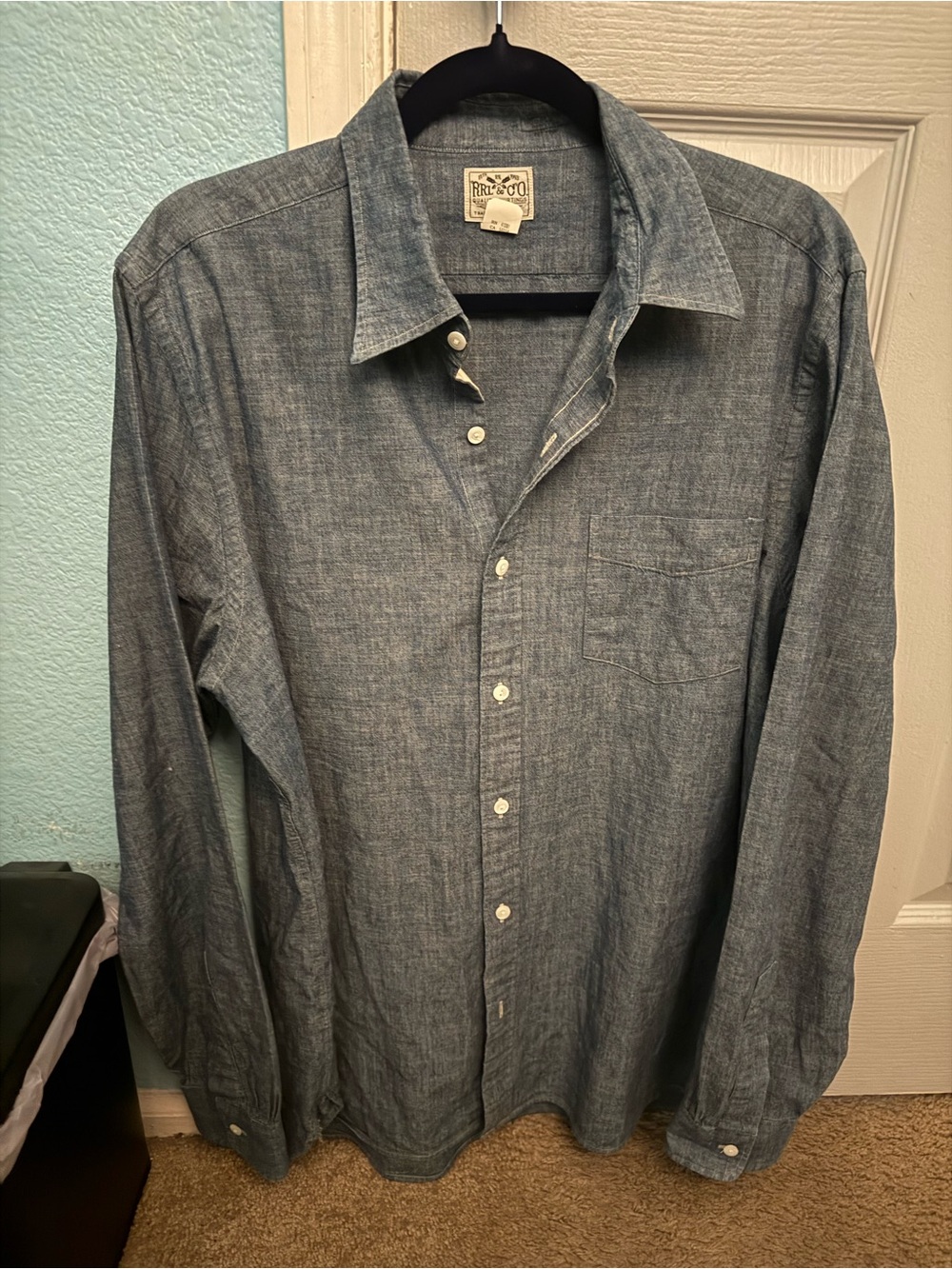 RRL Ralph Lauren Button-Down Shirt - Blue